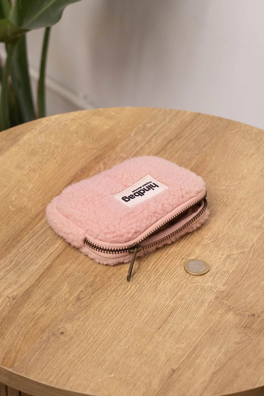 Porte monnaie teddy poudre