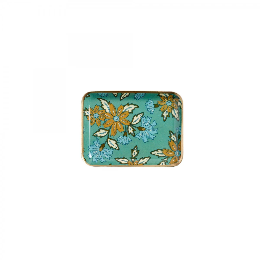 Plateau fleurs azur S