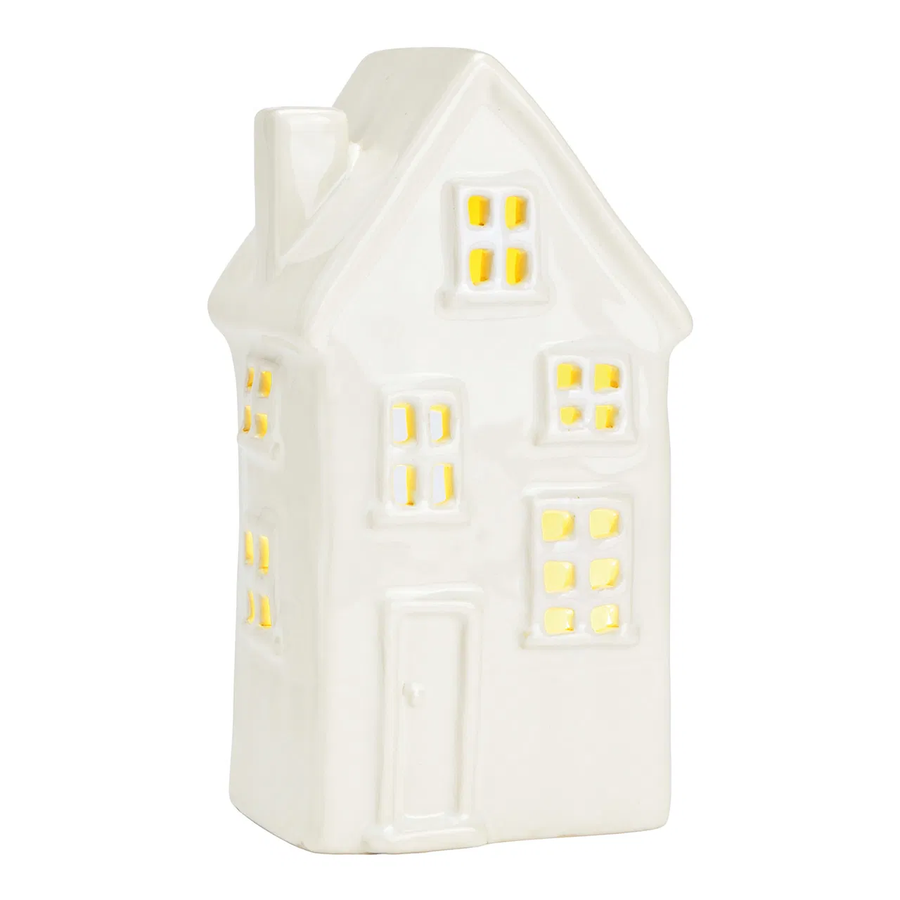 Maison photophore blanche