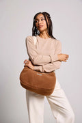 Sac bandoulière teddy marron 1