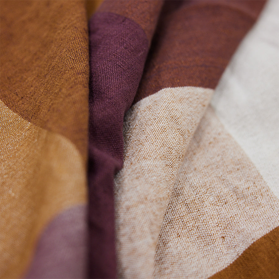 Nappe en lin carreaux