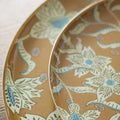 Plateau fleurs rond absynthe L 4