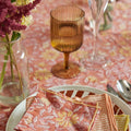 Nappe à fleurs terracotta 1