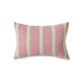 Coussin à rayure rose 3