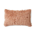 Coussin frange blush 1