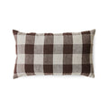 Coussin à carreaux brun 5