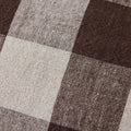 Coussin à carreaux brun 2