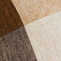 Coussin à carreaux marron 5