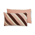 Coussin velours rayé 2
