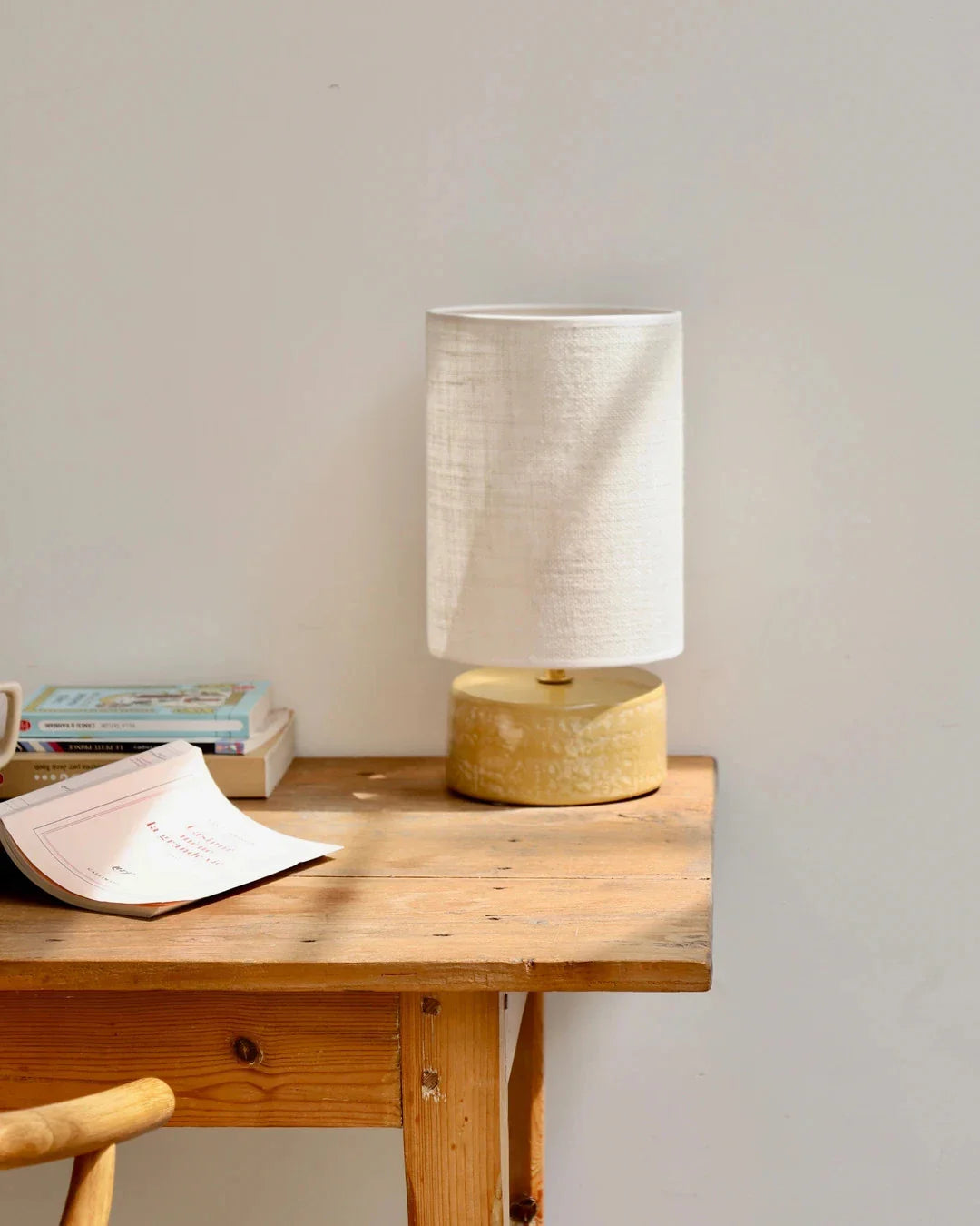 Lampe cylindre safran S