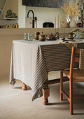Nappe rayure camel 2