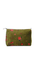Trousse velours XL kaki 1