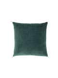 Coussin velours bleu canard 3