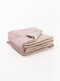 Edredon velours rose poudre 1