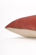 Coussin velours terracotta 3