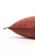 Coussin velours terracotta 3