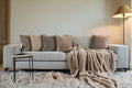 Plaid XL fausse fourrure taupe 4