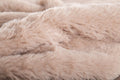 Plaid XL fausse fourrure taupe 3