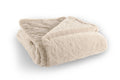 Plaid XL fausse fourrure beige 4
