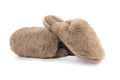 Chausson fausse fourrure taupe - plusieurs tailles 1