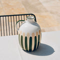 Pichet rayure vert 1