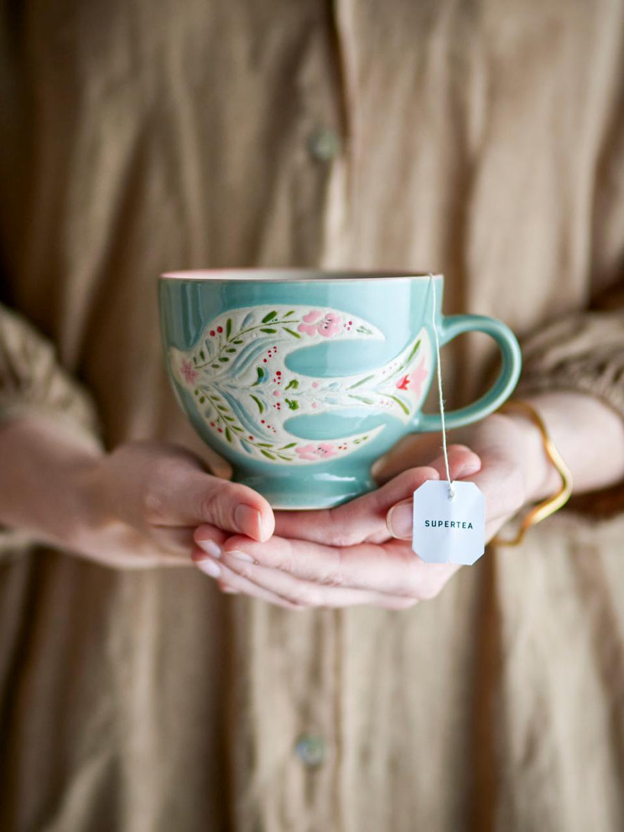 Mug colombe bleu
