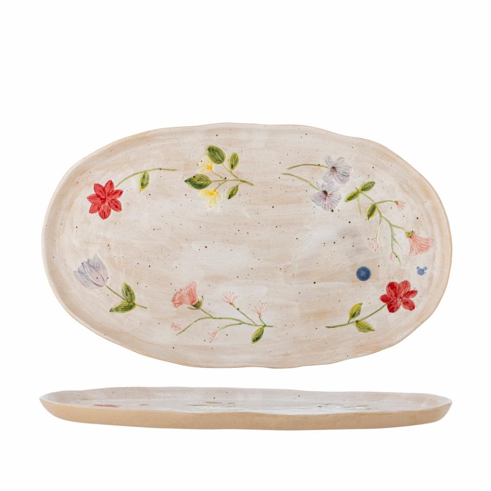 Plat à fleurs
