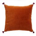 Coussin à fleurs safran 2