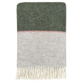 Plaid en laine rose et vert 5