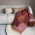 Plaid dégradé rouille rose 1
