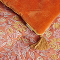 Edredon fleuri terracotta 1