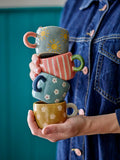 Tasse à rayure rose 3