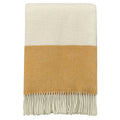Plaid en laine ocre 3