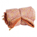 Edredon fleuri terracotta 2