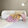 Plaid dégradé rose ocre 3