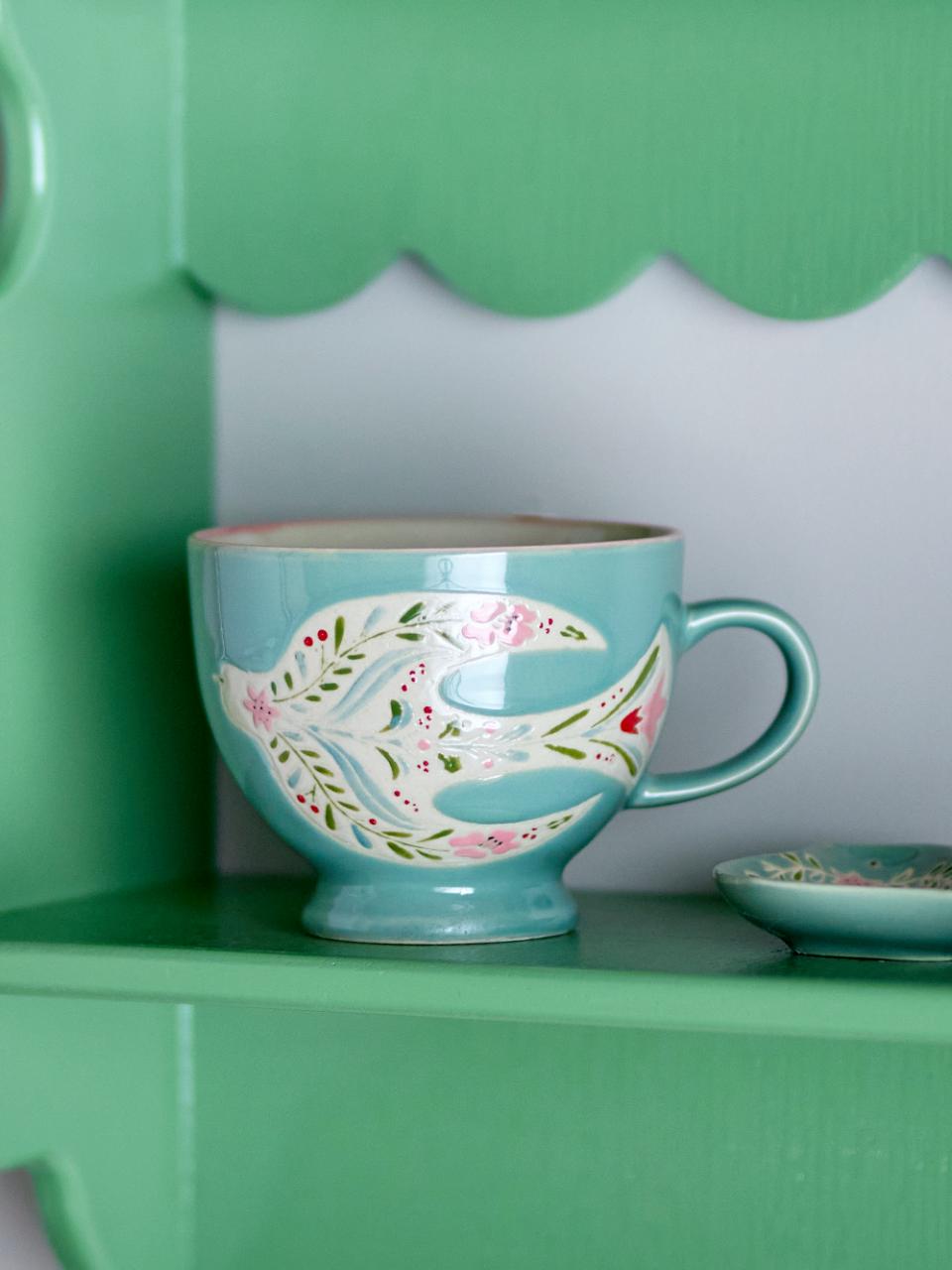 Mug colombe bleu