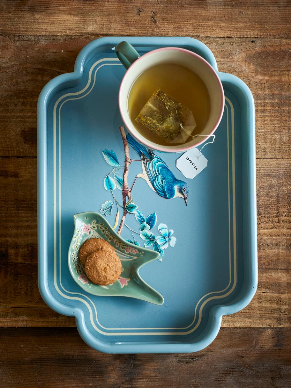 Coupelle colombe bleu