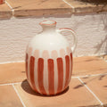 Pichet rayure terracotta 1