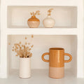 Vase anse blanc 6